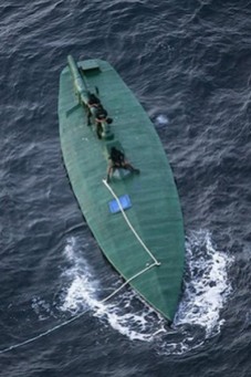 narco submarino cubierta plana